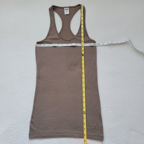 PINK VS | NWOT Halter Tank Top XS Coffee Tan - Picture 5 of 13